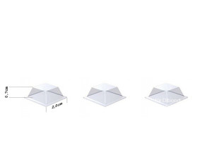Abstandhalter transparent für Alu Dibond und Acrylglasbilder