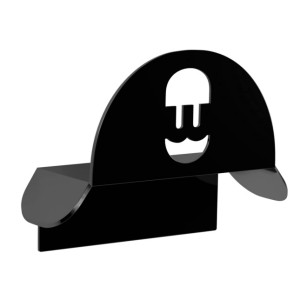 WALLBOX Support de câble mural noir