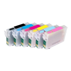 Epson 6 cartucce vuote ricaricabili  serie T080X
