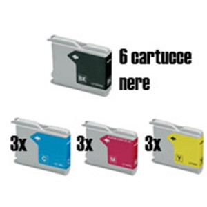 Brother 15 cartucce compatibili  LC-1000 e LC-980
