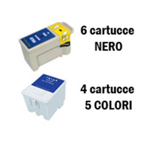 Epson 10 Cartucce compatibili  T050 e T053