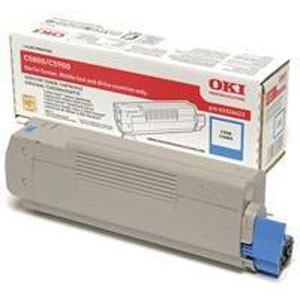 Oki Toner originale  43324423 Ciano
