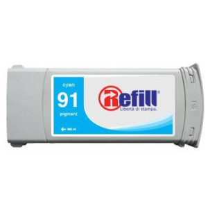 HP Cartuccia compatibile  91 Ciano