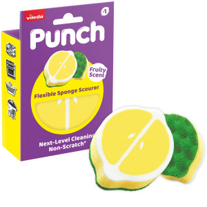 Elastyczny zmywak Vileda Punch Cytryna 1 szt.