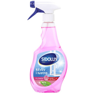 Sidolux Crystal płyn do mycia szyb - kwiatowy - 500ml