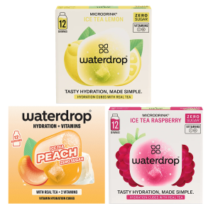 Waterdrop Microdrink PEACH LEMON RASPBERRY ICE TEA Zestaw