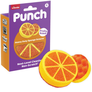 Mocny zmywak Vileda Punch Pomarańcza 1 szt.