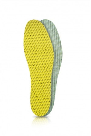 SECO Wkładki do butów latex zielono-żółty r. 36