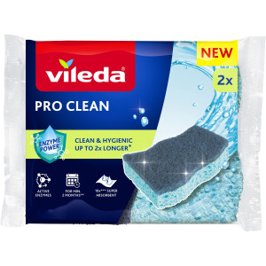 Zmywak wiskozowy z enzymami Vileda Pro Clean 2 szt.