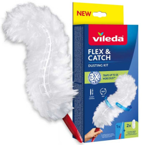 Miotełka do kurzu z krótką rączką + 2 wkłady Vileda Flex & Catch