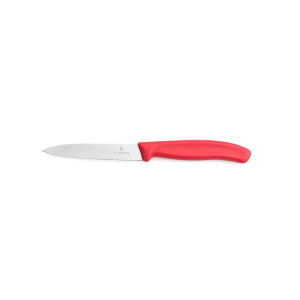 Nóż do warzyw i owoców Victorinox 6.7701.C1 - 10 cm prosty czerwony