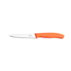 Nóż do warzyw i owoców Victorinox 6.7709.C1 - 10 cm prosty pomarańczowy
