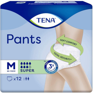 Tena Pants Super  Medium 12 Pack
