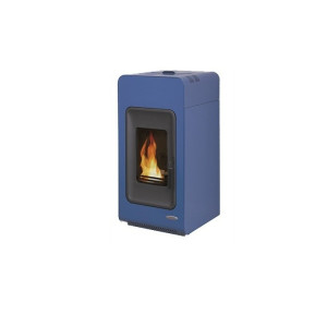 Termostufa A Pellet Laminox Mod. Primula Idro 13 Kw Blu