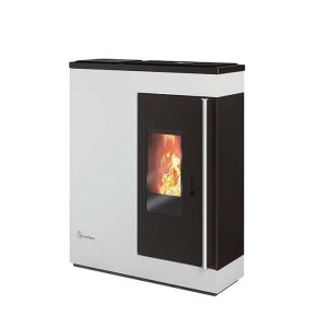 Stufa A Pellet 13 Kw Termovana Fine 14.3 Bianca - Cod. 2000080097