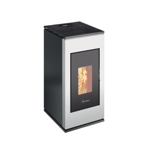 Stufa A Pellet 8,2 Kw Termovana Sofia 9.0 Bianca - Cod. 2000054097