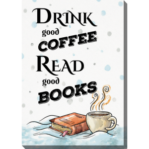 Obraz 40x50 cm - Coffee & Books