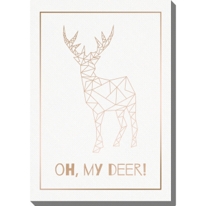 Obraz 30x40 cm - Deer Gold