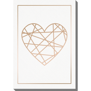 Obraz 50x70 cm - Heart Gold