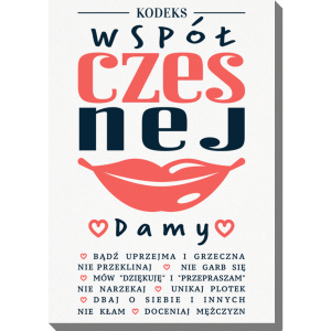 Obraz 40x50 cm - Kodeks damy