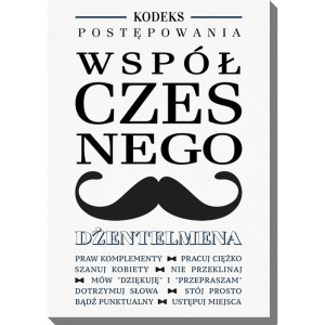 Obraz 50x70 cm - Kodeks z wąsem