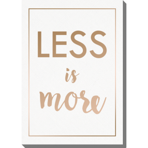 Obraz 50x70 cm - Less More Gold