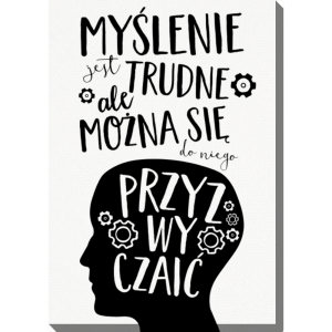Obraz 50x70 cm - Myślenie