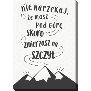 Obraz 50x70 cm - Zmierzaj na szczyt