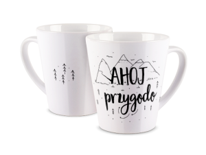 Kubek latte z nadrukiem - Ahoj przygodo