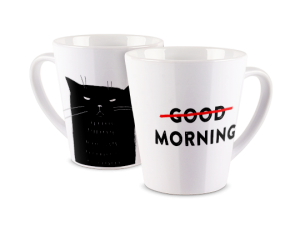 Kubek latte z nadrukiem - Bad Morning
