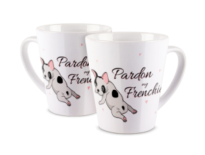 Kubek latte z nadrukiem - Buldog francuski