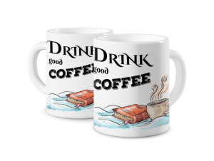 Kubek magiczny z nadrukiem - Coffee & Books