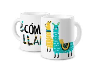 Kubek magiczny z nadrukiem - Como te llamas