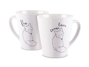 Kubek latte z nadrukiem - Cwana Lisica