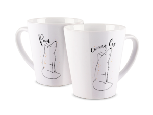 Kubek latte z nadrukiem - Cwany Lis