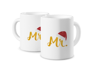 Kubek magiczny z nadrukiem - Czapka mikołaja