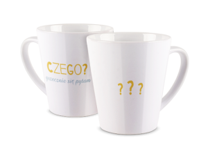 Kubek latte z nadrukiem - Czego