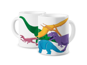 Kubek z nadrukiem - Dinozaury