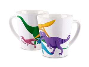 Kubek latte z nadrukiem - Dinozaury