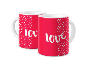Kubek magiczny z nadrukiem - Dotted Love