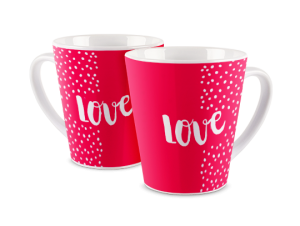 Kubek latte z nadrukiem - Dotted Love