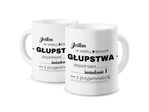 Kubek z nadrukiem - Głupstwa