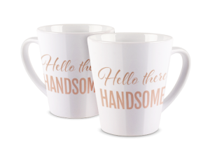 Kubek latte z nadrukiem - Handsome Gold