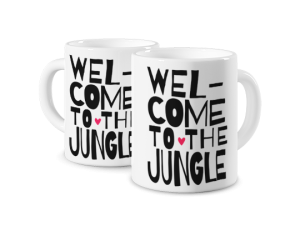 Kubek magiczny z nadrukiem - Jungle at Home