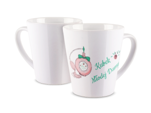 Kubek latte z nadrukiem - Kubek młodej damy