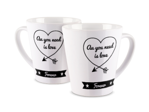 Kubek latte z nadrukiem - Love Forever