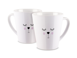 Kubek latte z nadrukiem - Mama miś