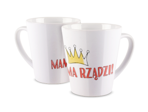 Kubek latte z nadrukiem - Mama rządzi