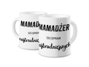 Kubek magiczny z nadrukiem - Mamadżer