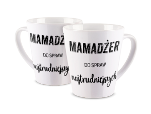 Kubek latte z nadrukiem - Mamadżer